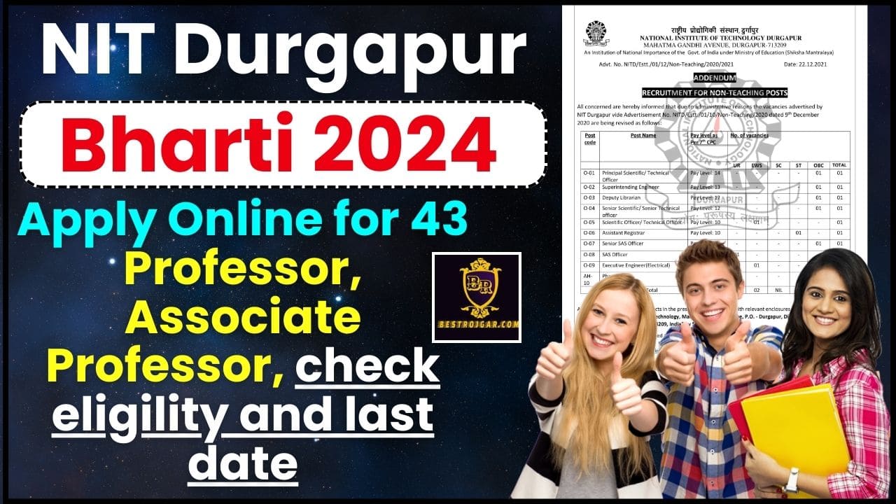 NIT Durgapur Recruitment 2024