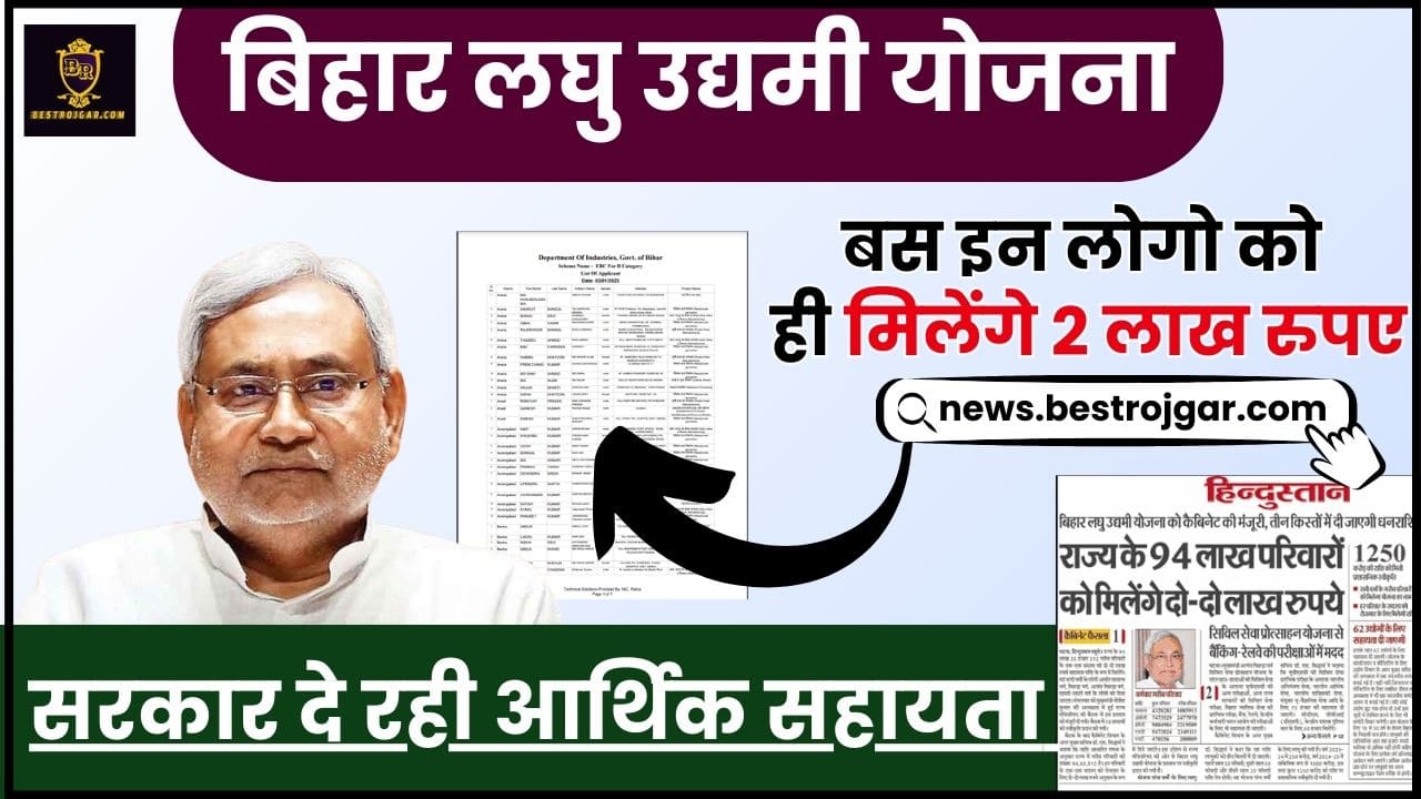 Bihar Laghu Udyami Yojana List