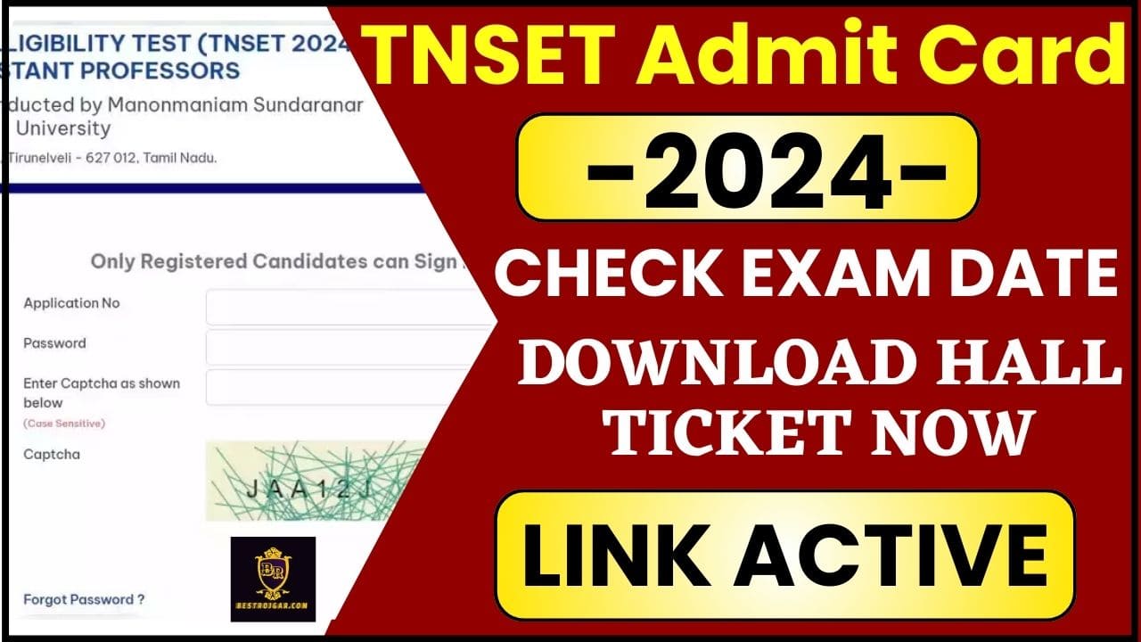 TNSET Admit Card