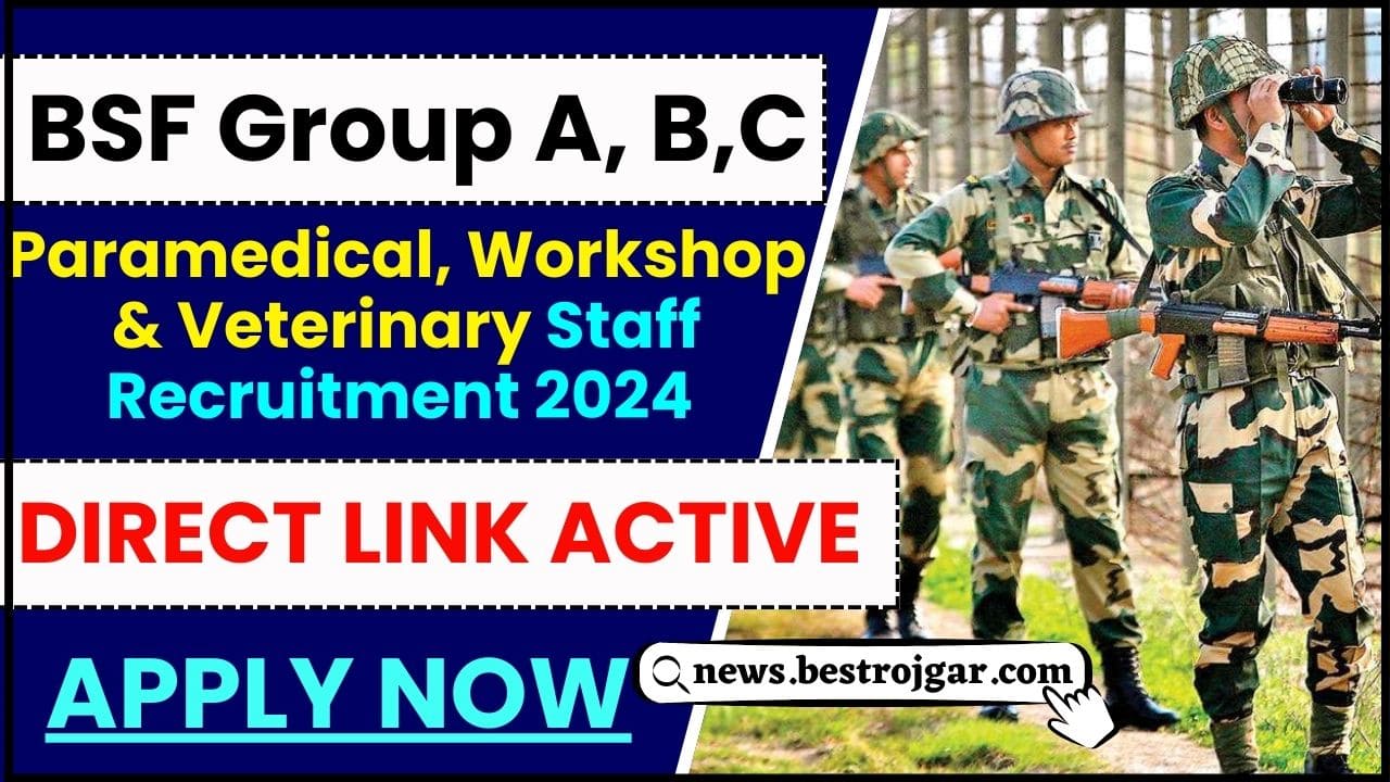 BSF Group A B C Paramedical Recruitment